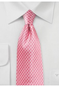 Krawatte Waffel- Design pink Retro