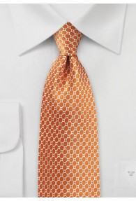 Krawatte Gitter- Dessin tonrot Retro