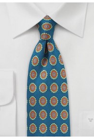 Krawatte Ornament-Dekor blau
