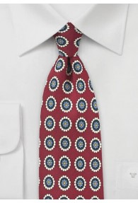 Krawatte Ornament-Dekor rot