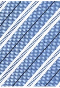 Kravatte Baumwolle Streifendesign eisblau