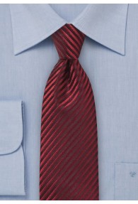 XXL-Krawatte rot Lamellen-Struktur