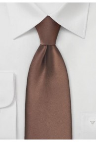 XXL-Krawatte braun Poly-Faser