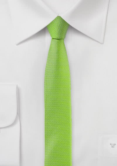 Krawatte extra schmal geformt hellgrün