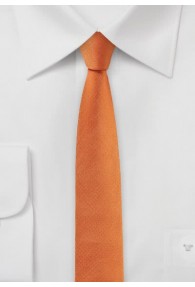 Krawatte extra schmal geformt orange