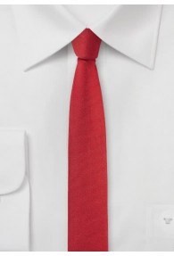 Krawatte extra schlank mittelrot