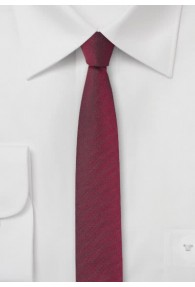 Krawatte extra schlank dunkelrot