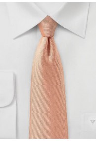 Krawatte Luxus lachs feingerippt