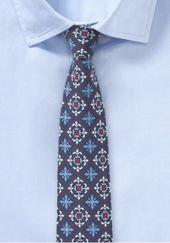 Moderne Baumwoll-Krawatte mit konservativem Look