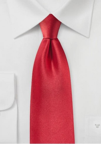 Krawatte Satinglanz rot