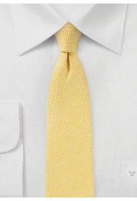 Krawatte mit Leinen in gelb