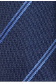 Krawatte Streifendessin marineblau hellblau