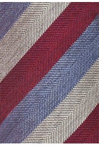Krawatte Linien silbergrau rot hellblau