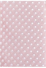 Kravatte schmal geformt  rosa getupft