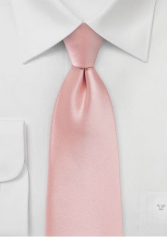 Lange Krawatte einfarbig rose Lange Krawatte einfarbig rose