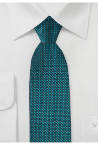 Krawatte Punkte blaugrün dunkelgrau
