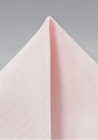 Einstecktuch Herringbone-Struktur rosé