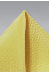 Einstecktuch Herringbone-Oberfläche gelb