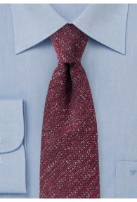 Krawatte Wolle kirschrot