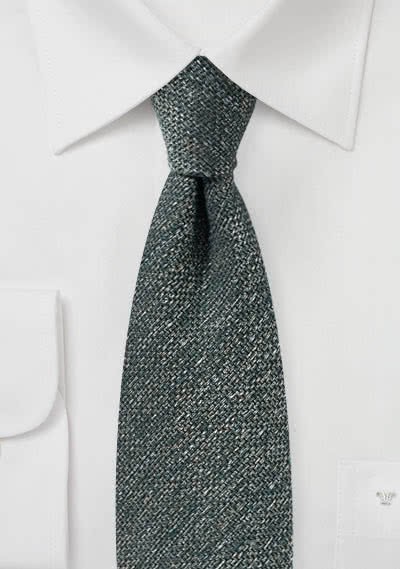 Krawatte Wolle oliv