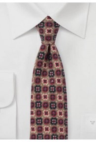 Krawatte Ornamenturen ocker