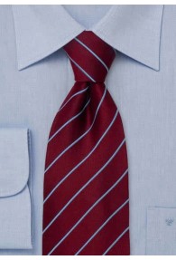 Elegance Krawatte bordeaux/hellblau