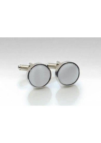 Cufflinks Stoff silber