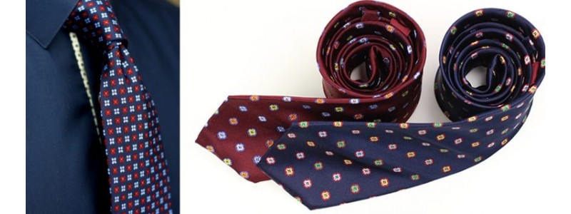 Die Krawatte mit Allover-Muster